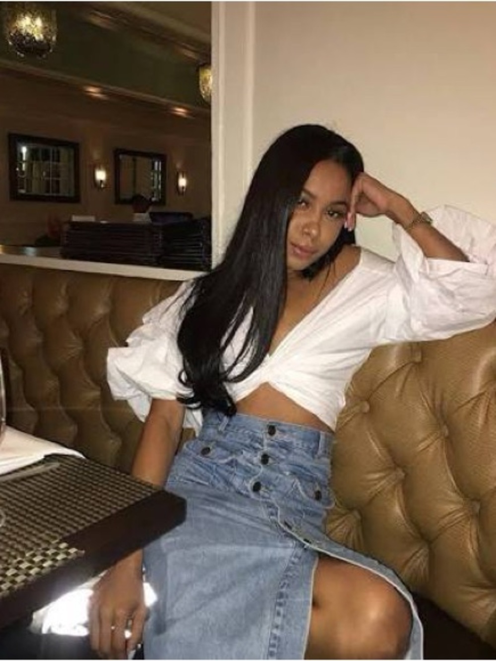 Denim skirt